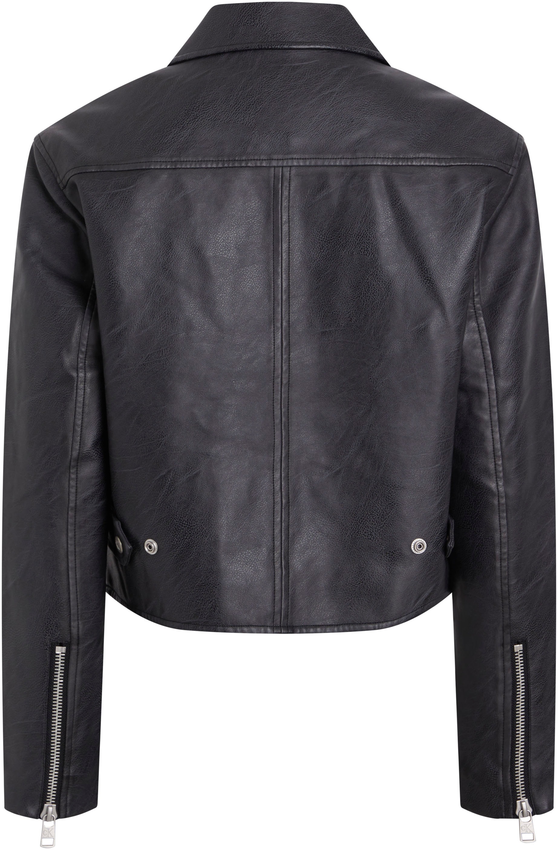 Calvin Klein Jeans Lederimitatjacke »SHORT FAUX LEATHER JACKET«