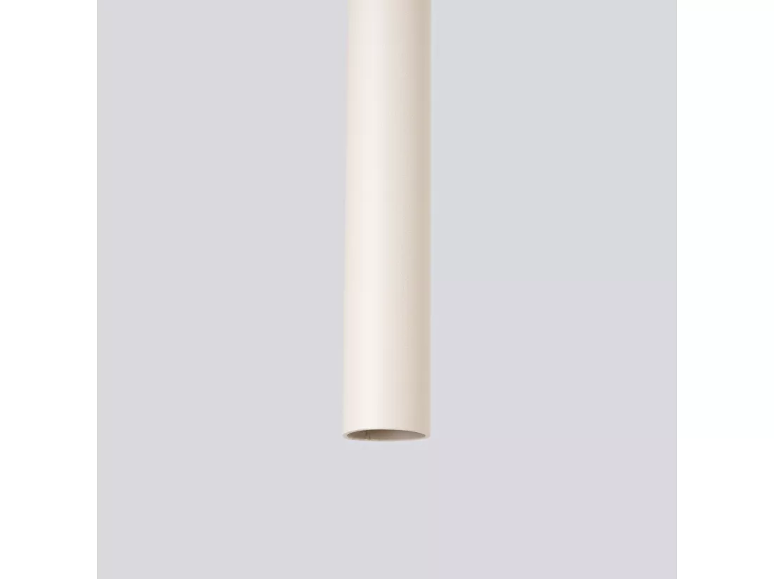 Lampe à suspension Pastelo moderne en acier - 1 sources lumineuses - L.8 x H.114 cm - beige