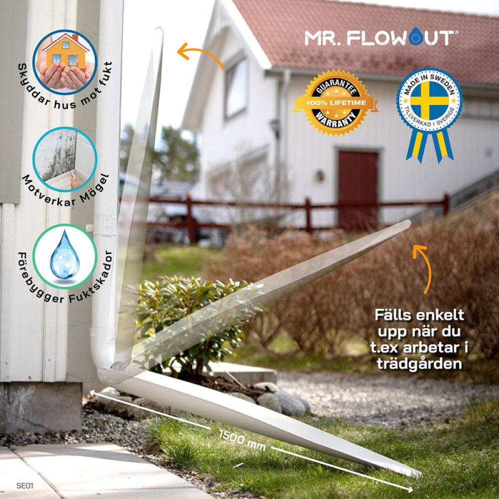DRENERINGSRENNE MR FLOWOUT 4 STK SVART