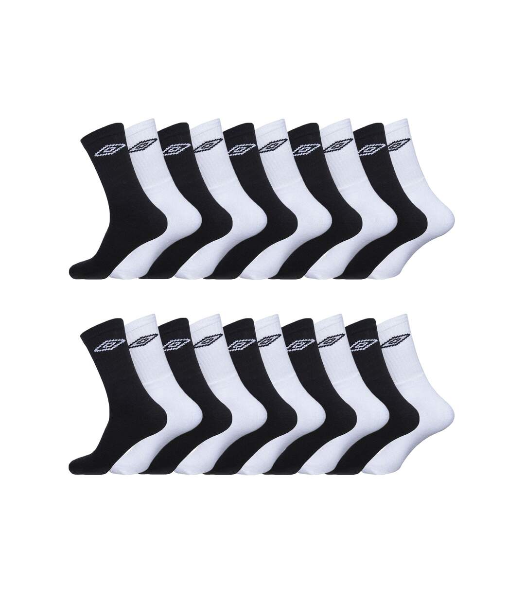 Lot de 20 Paires de Chaussettes Tennis homme