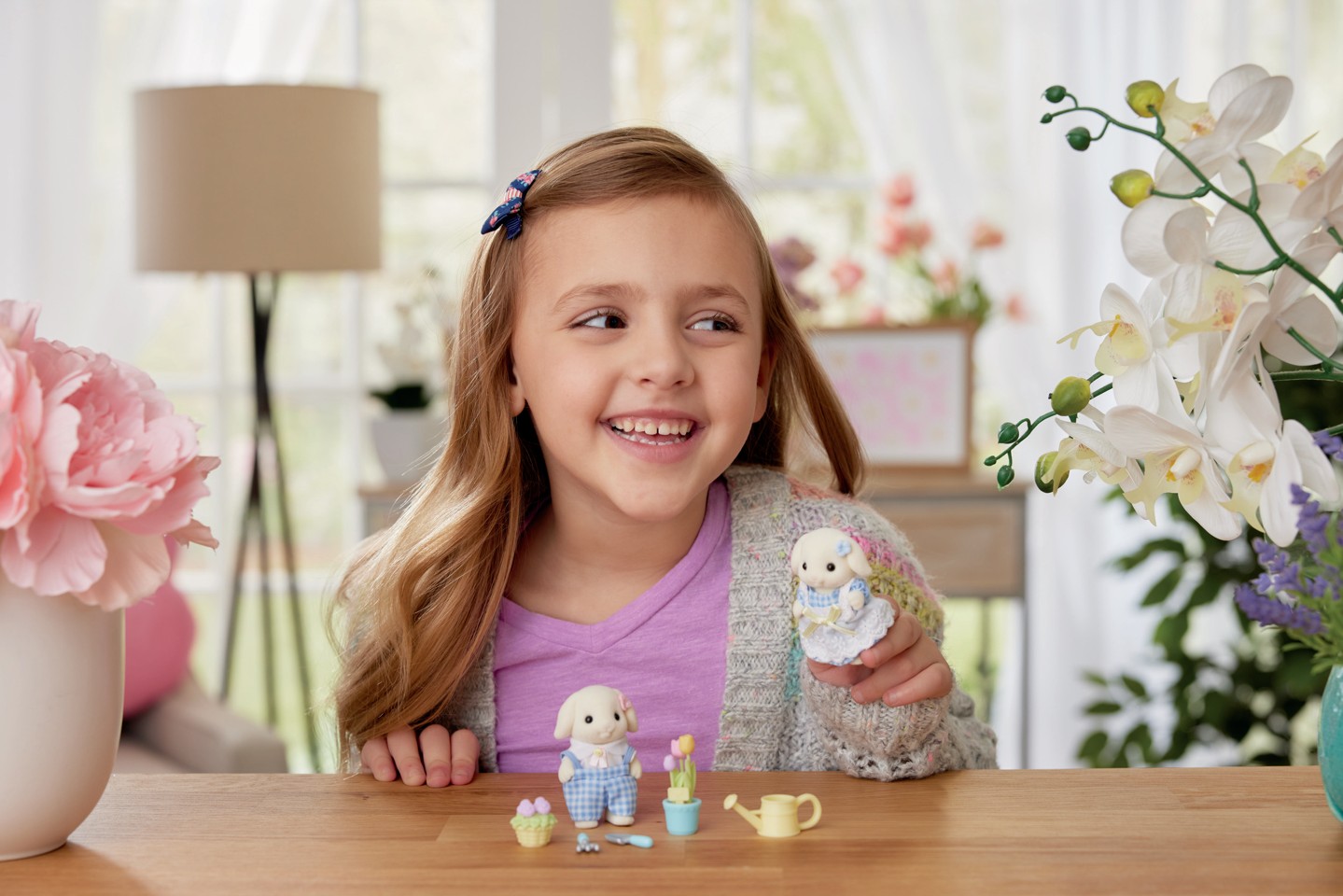 Sylvanian Families - Blomsterhavesæt - Flora Kanin Bror & Søster (5736)