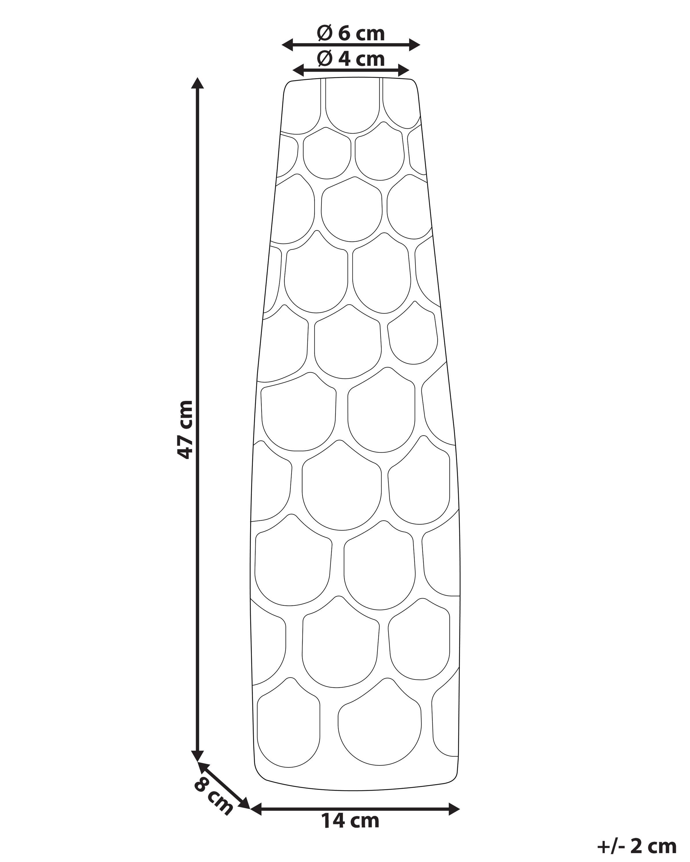 Bloemenvaas SUKHOTHAI Metaal 47 cm Zilver