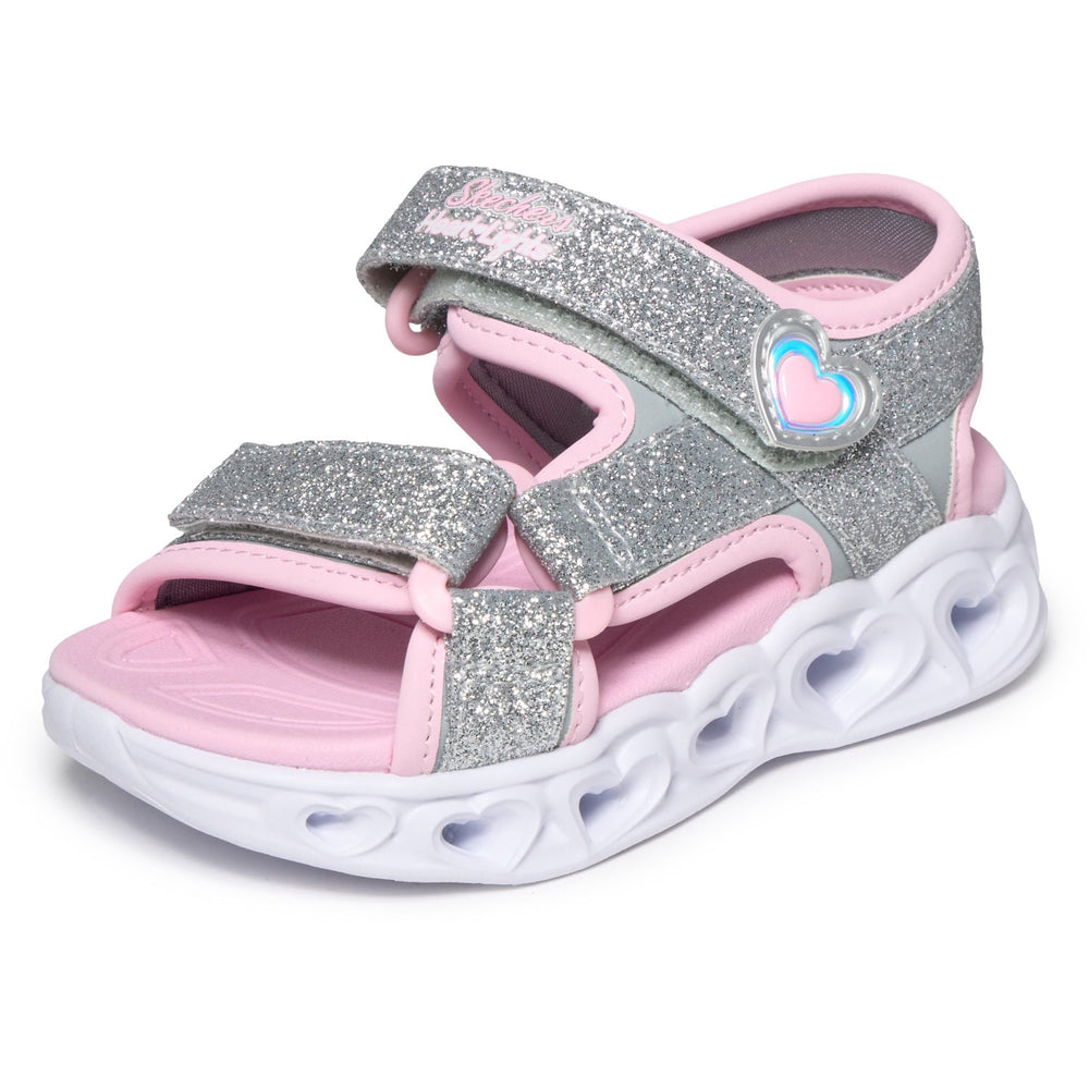 Køb Skechers Silver S Lights\Xae - Heart Lights Sandaler