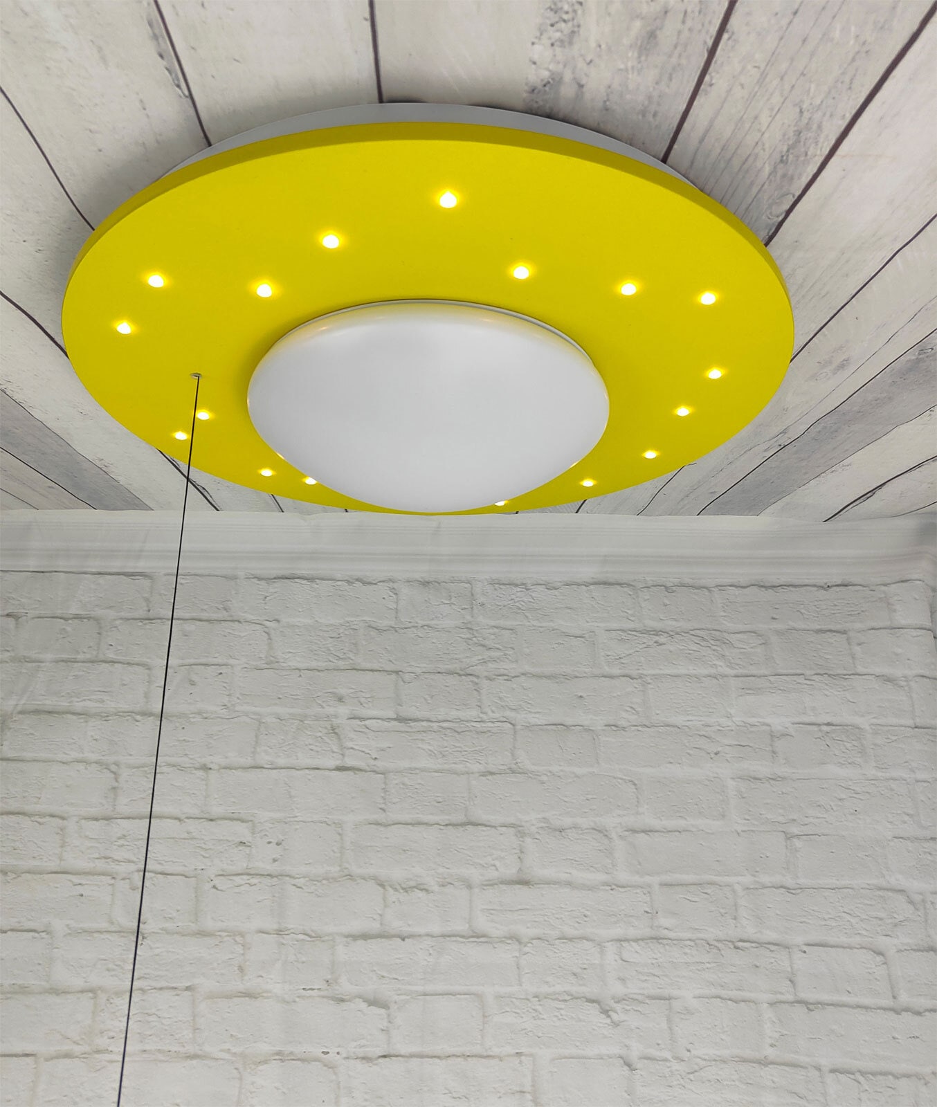 niermann Retrofit Kinderlampe Decke STARLIGHT sonnengelb