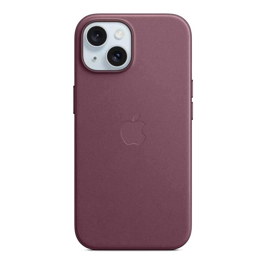 Apple Coque en tissage fin avec MagSafe pour iPhone 15 - Mûre