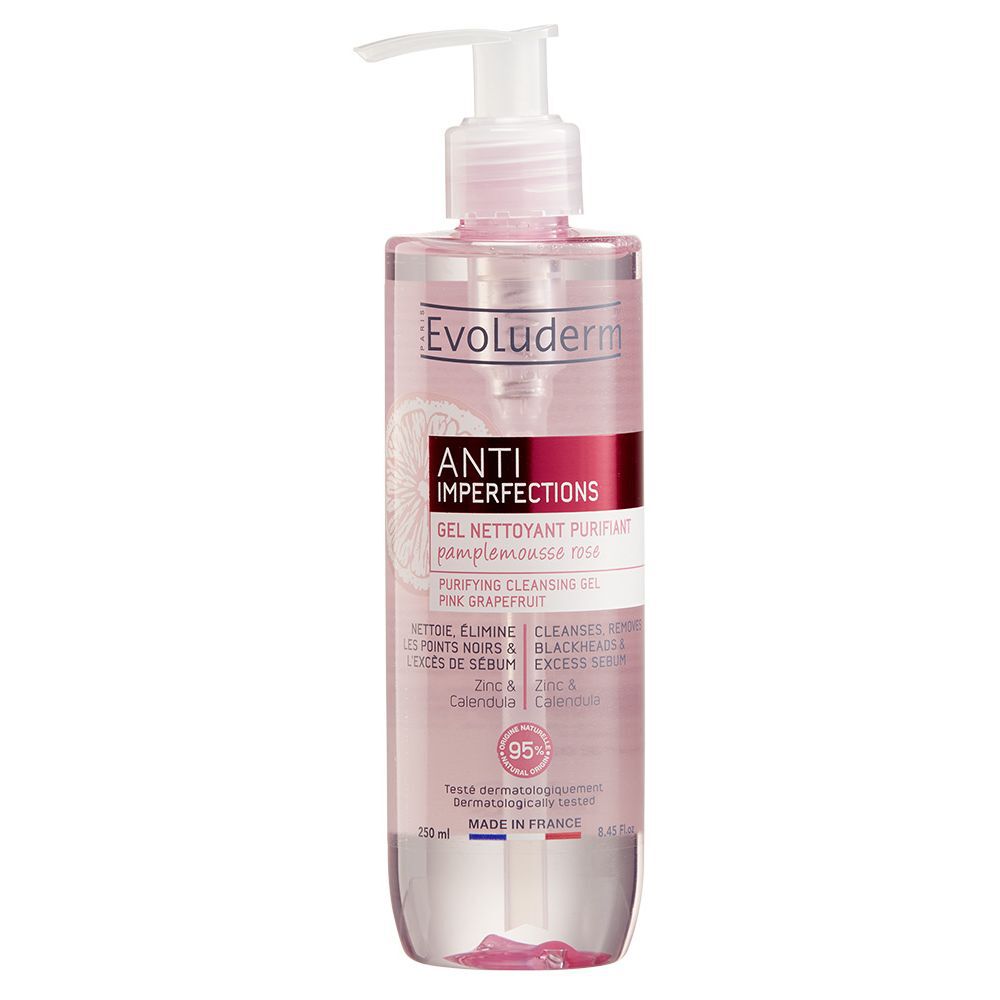 Gel nettoyant purifiant Evoluderm anti imperfections 250 ml