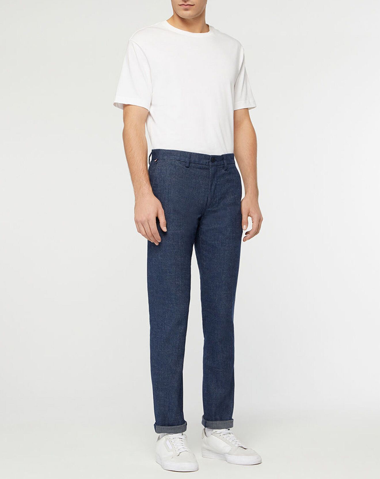 Tommy Hilfiger Pantalon Slim Bleecker Fake Solid Look bleu jean