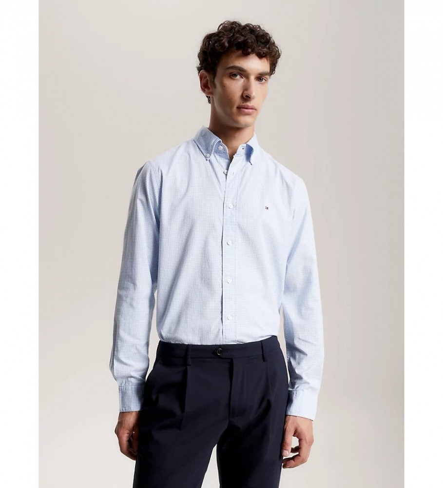 Camisa Tommy Hilfiger de corte regular com estampa xadrez vichy.