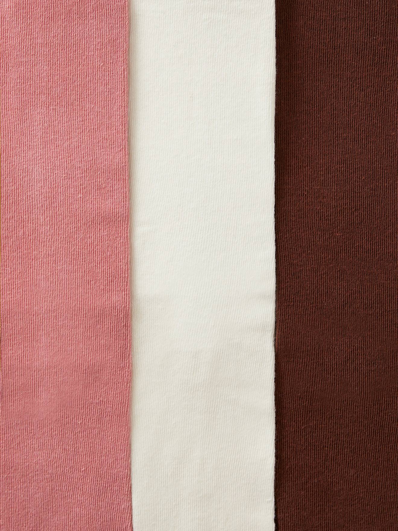 Pacote com 3 pares de meias-calças infantis, cinza médio, bicolor/multicoloridas.