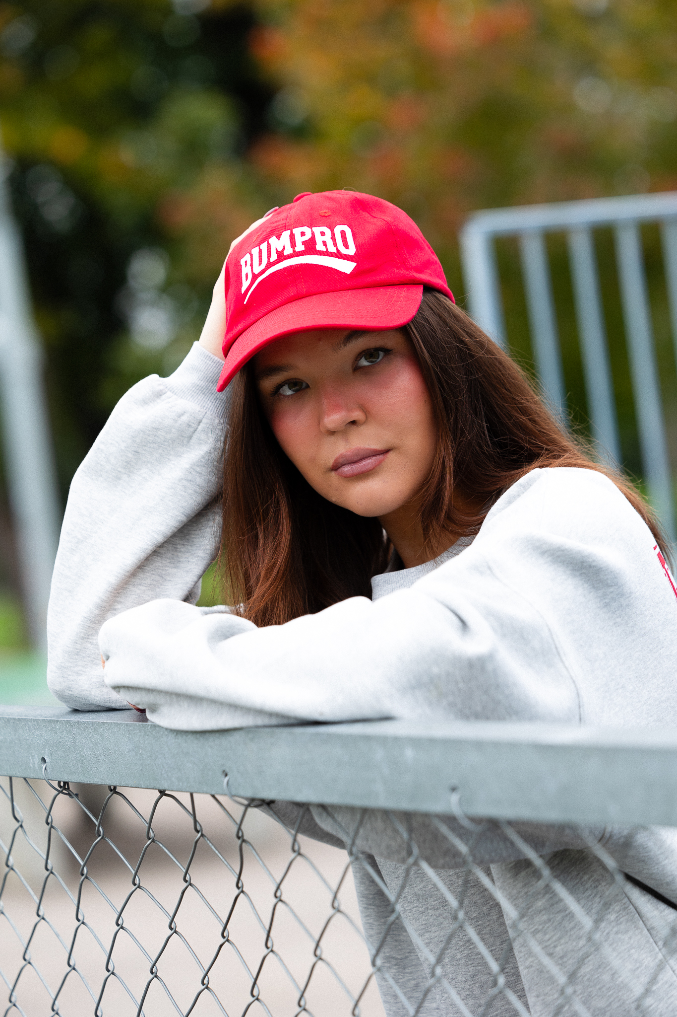 Bumpro BP Baseball Cap Red Salsa - One-Size