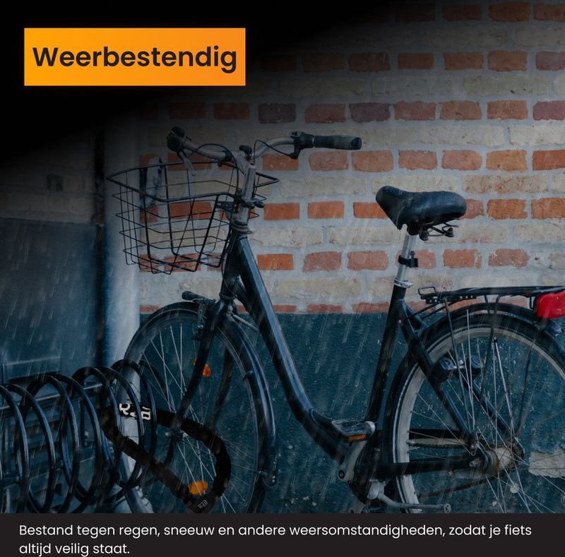 R2B - Kettingslot - ART 2 - Fietsslot - Gecertificeerd - Voor E-Bikes & Fietsen