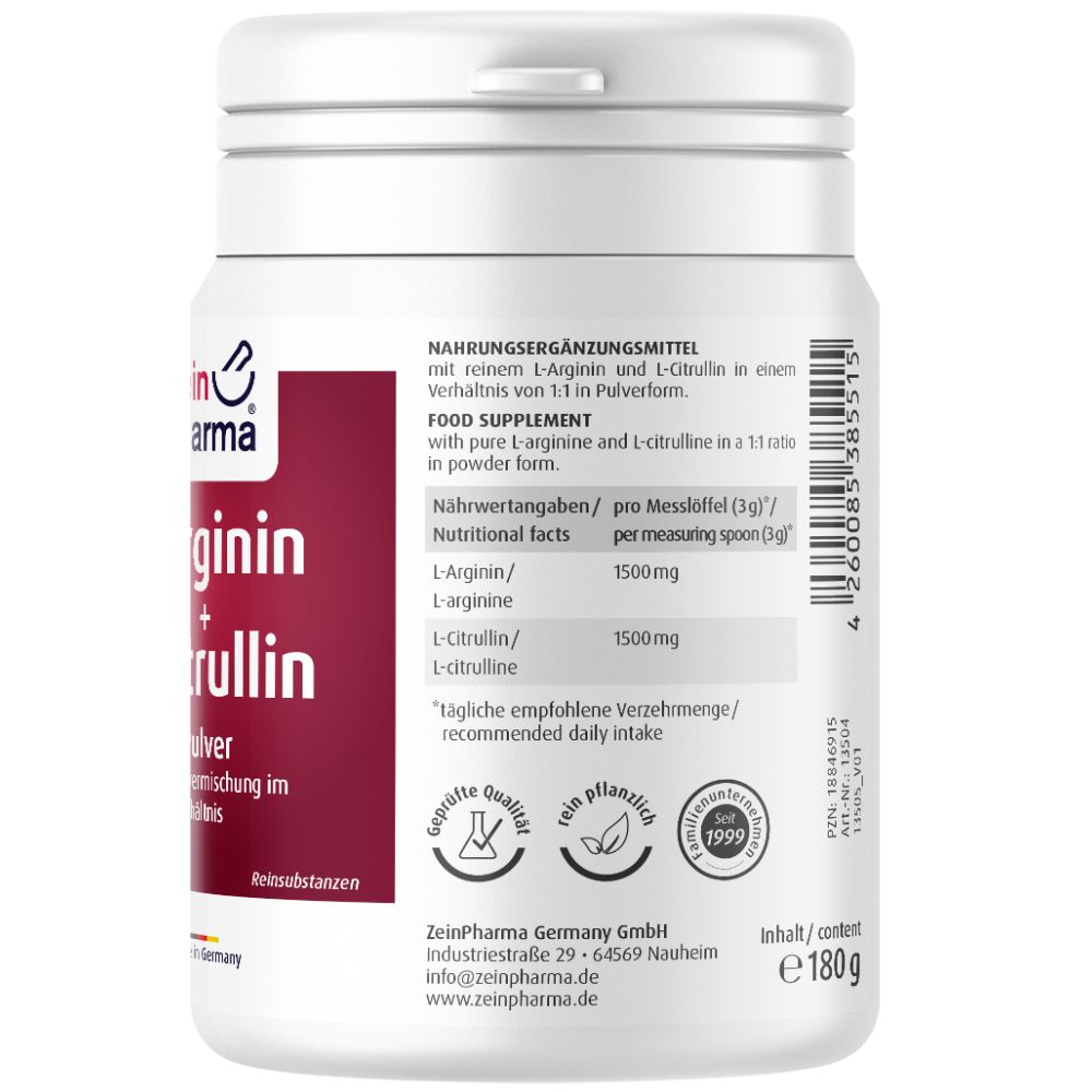 Zein Pharma® L-Arginin + L-Citrullin