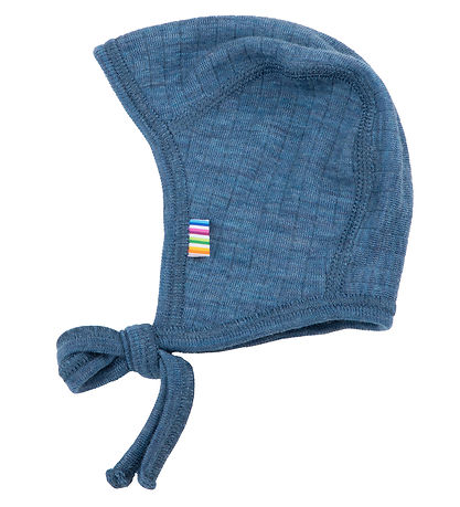 Joha Babymütze - Wolle - 2-lagig - Jeansblau