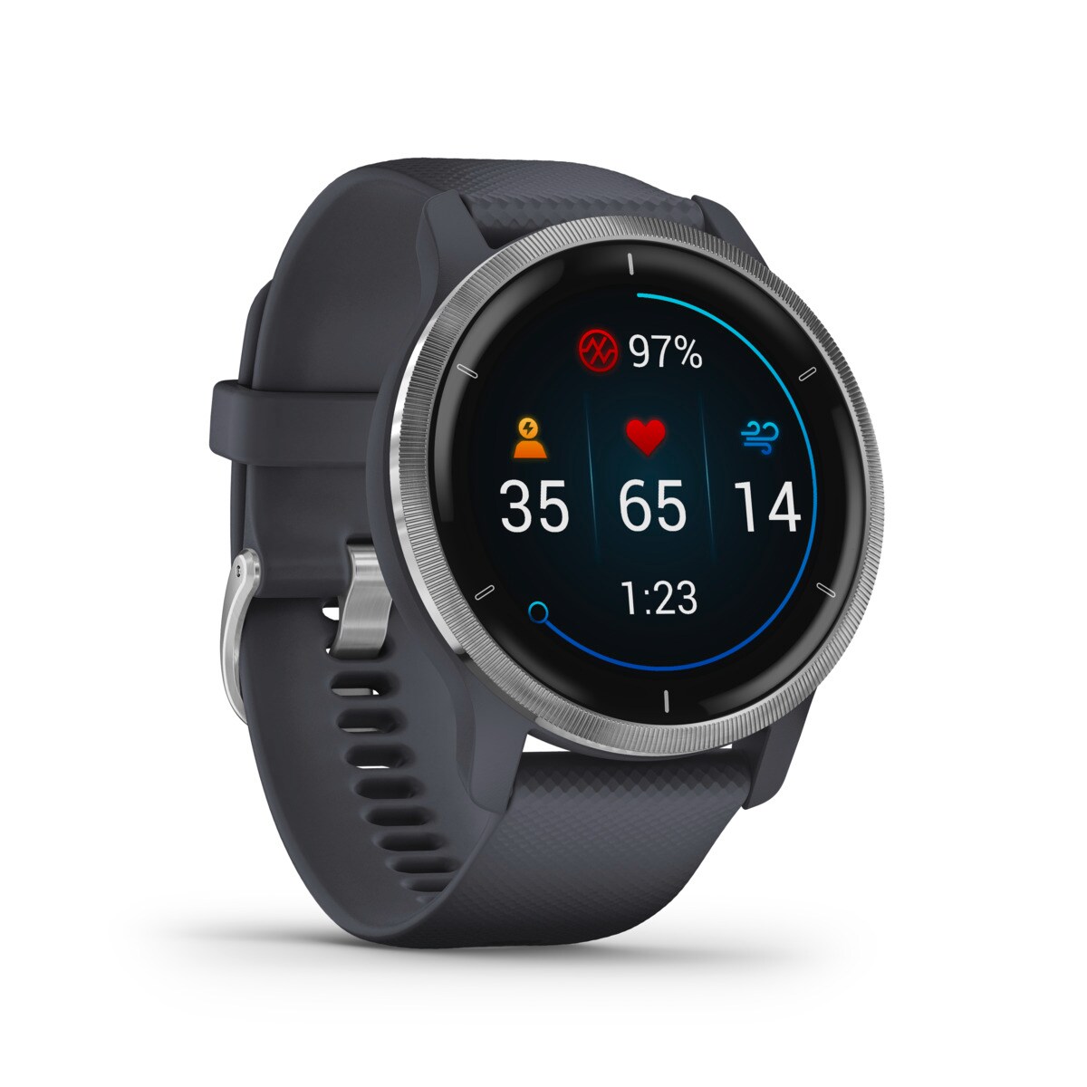 Garmin VENU 2 Granitblau/Silber