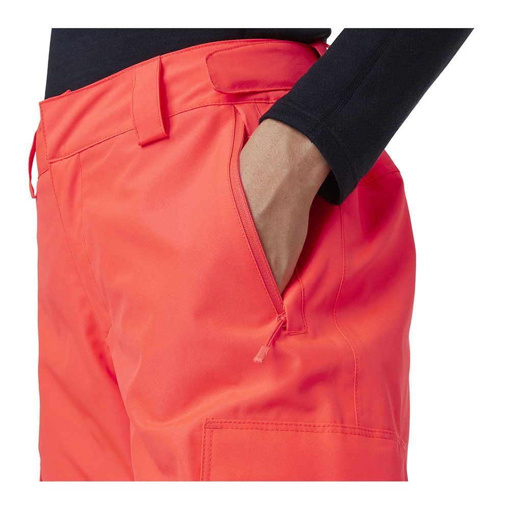 Helly Hansen SWITCH CARGO INSULATED - Pantalon ski Femme neon coral
