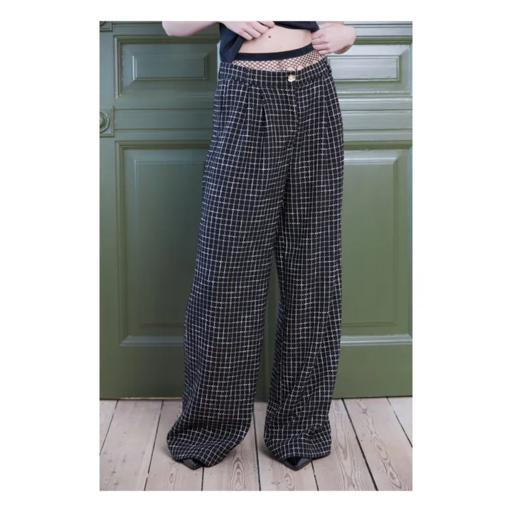 Stella Nova Pantalon Angela Carreaux | Noir
