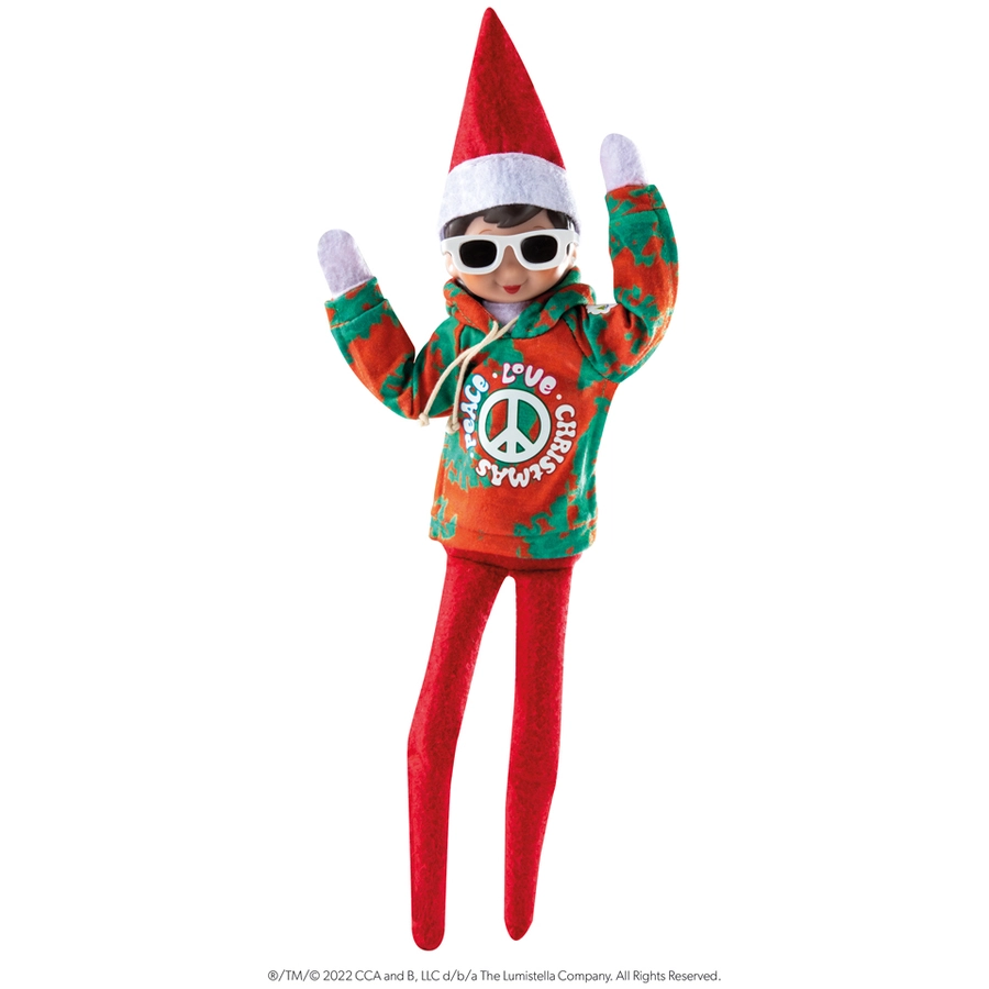 Elf on the Shelf The Elf on the Shelf® Elf Outfit - Love & Peace Hoodie Mehrfarbig
