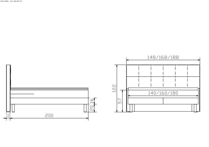 Boxspringbett HASENA FLEUR