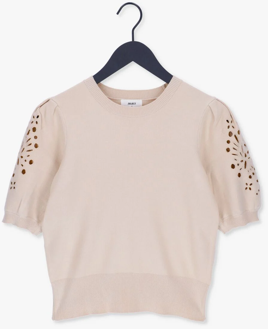 OBJECT beige object trui reynard 2/4 knit pullover