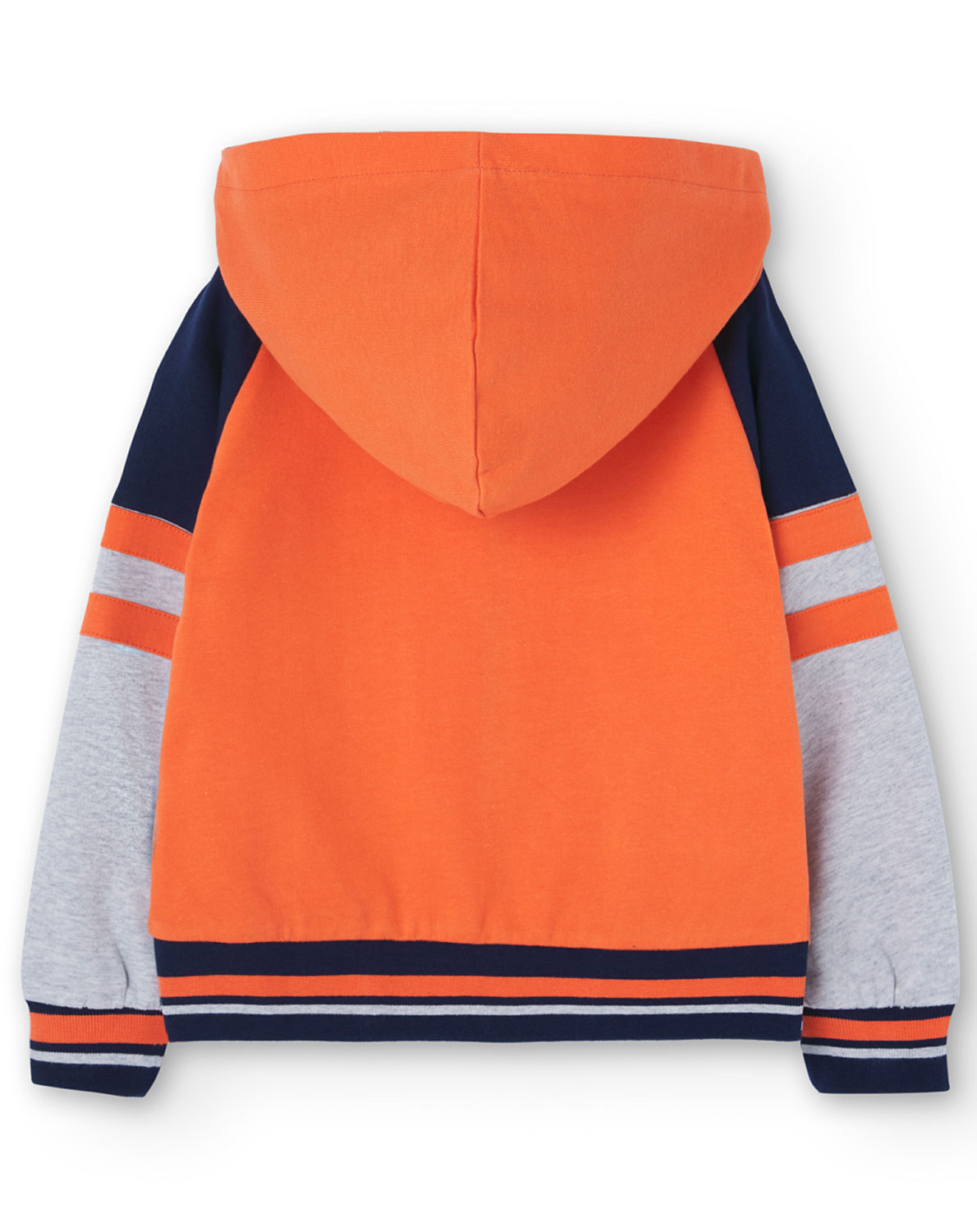 Kapuzen-Sweatjacke in orange