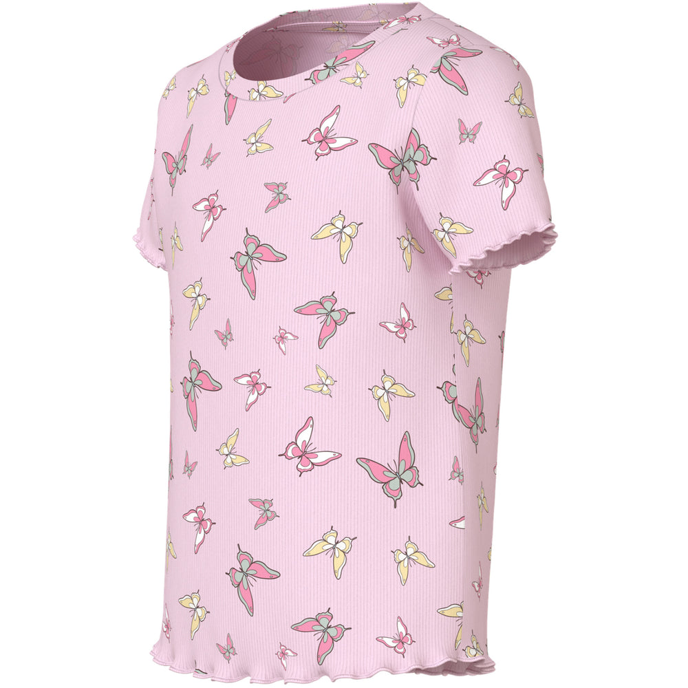 Køb Name It Cradle Pink Butterflies Nmfvemma Aop Ss Slim Top