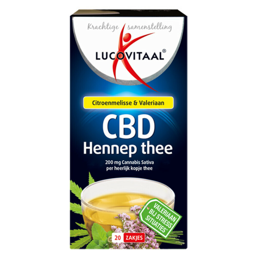 3x Lucovitaal Thee Hennep CBD20 stuks