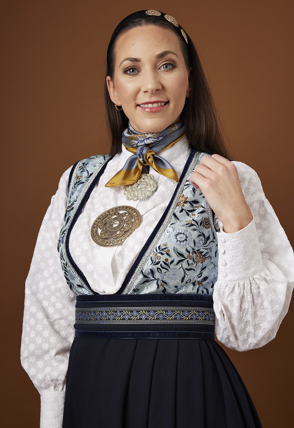 Skjorte med broderi Marthe