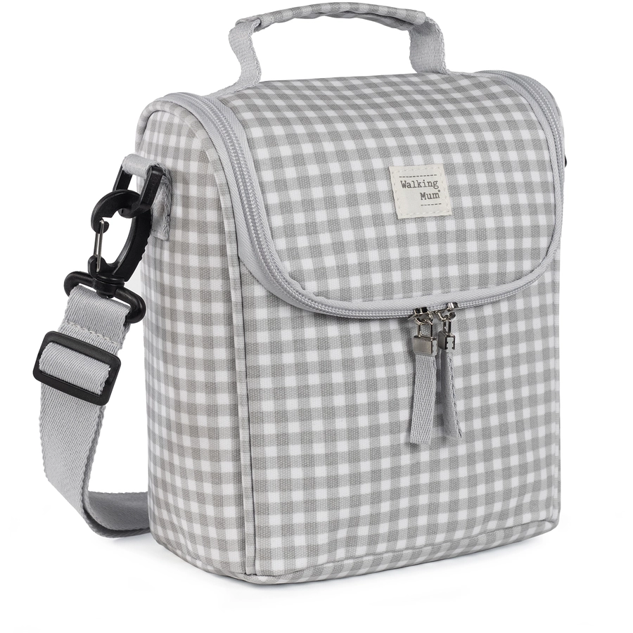 Walking Mum Thermotasche I Love Vichy grau