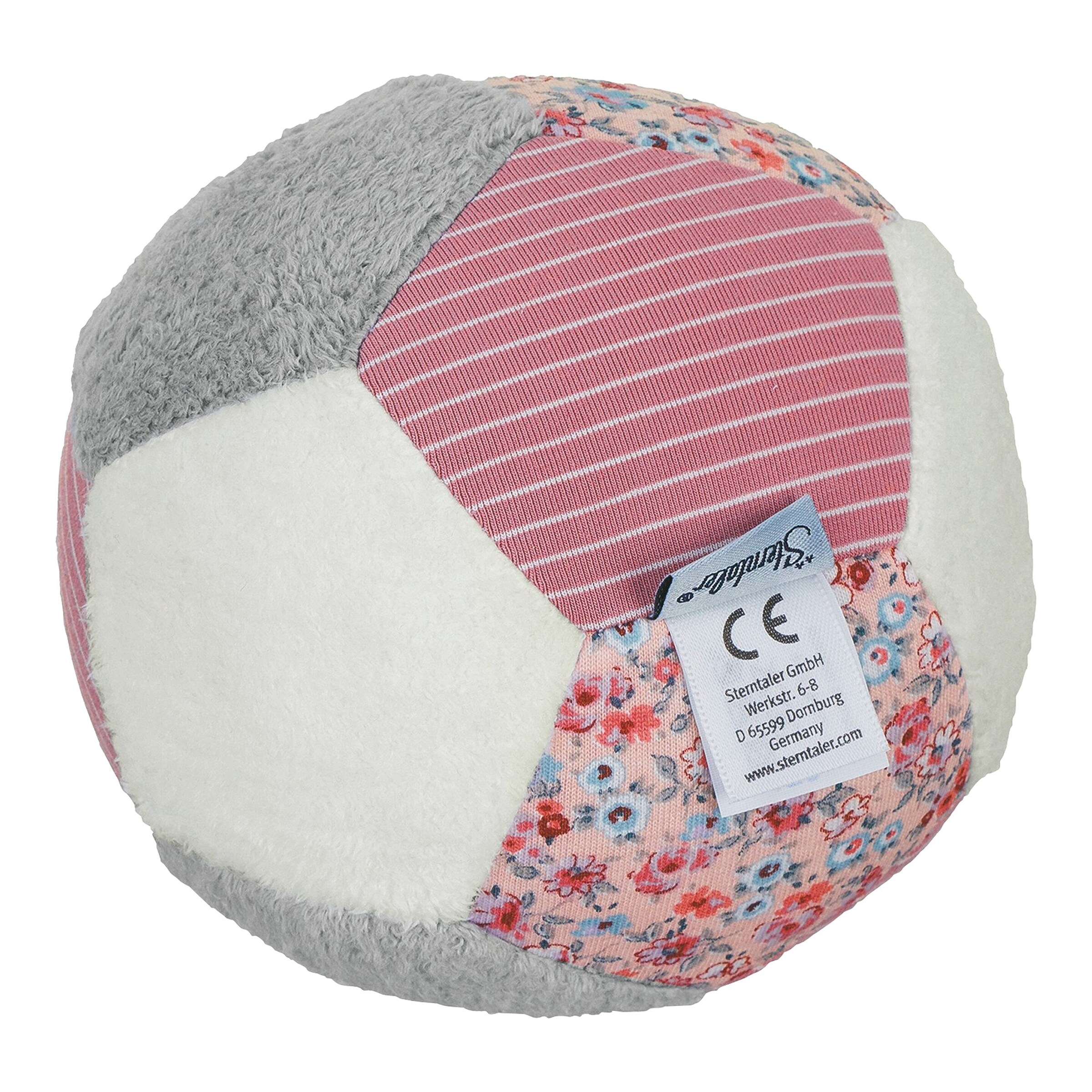 Sterntaler Soft-Spielball rosa/grau