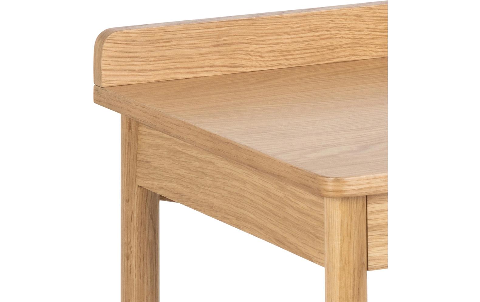 Tisch Paul, Eiche<br>Schreibtisch mit Stauraum im skandinavischen Stil