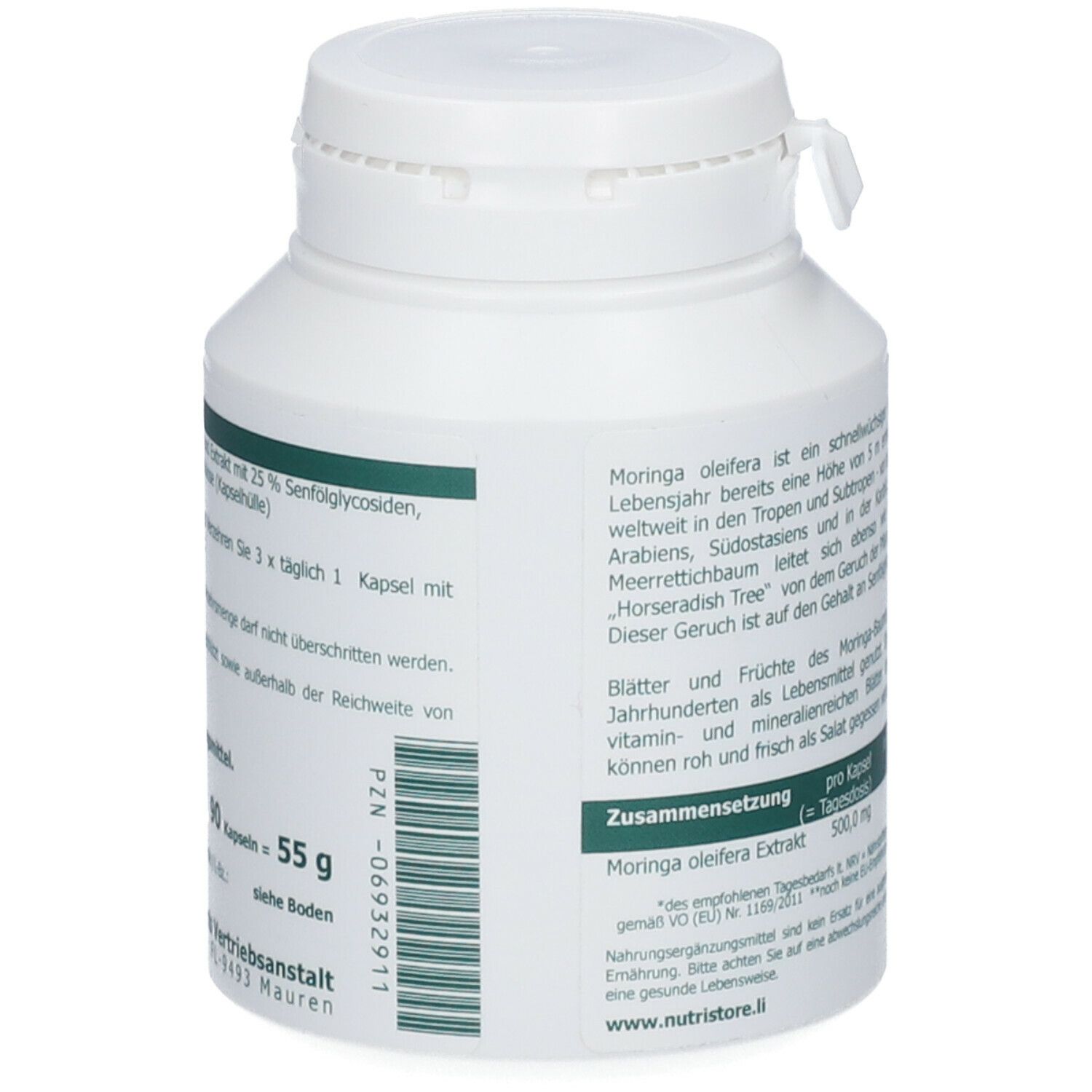 The Nutri Store Moringa Oleifera 500 mg