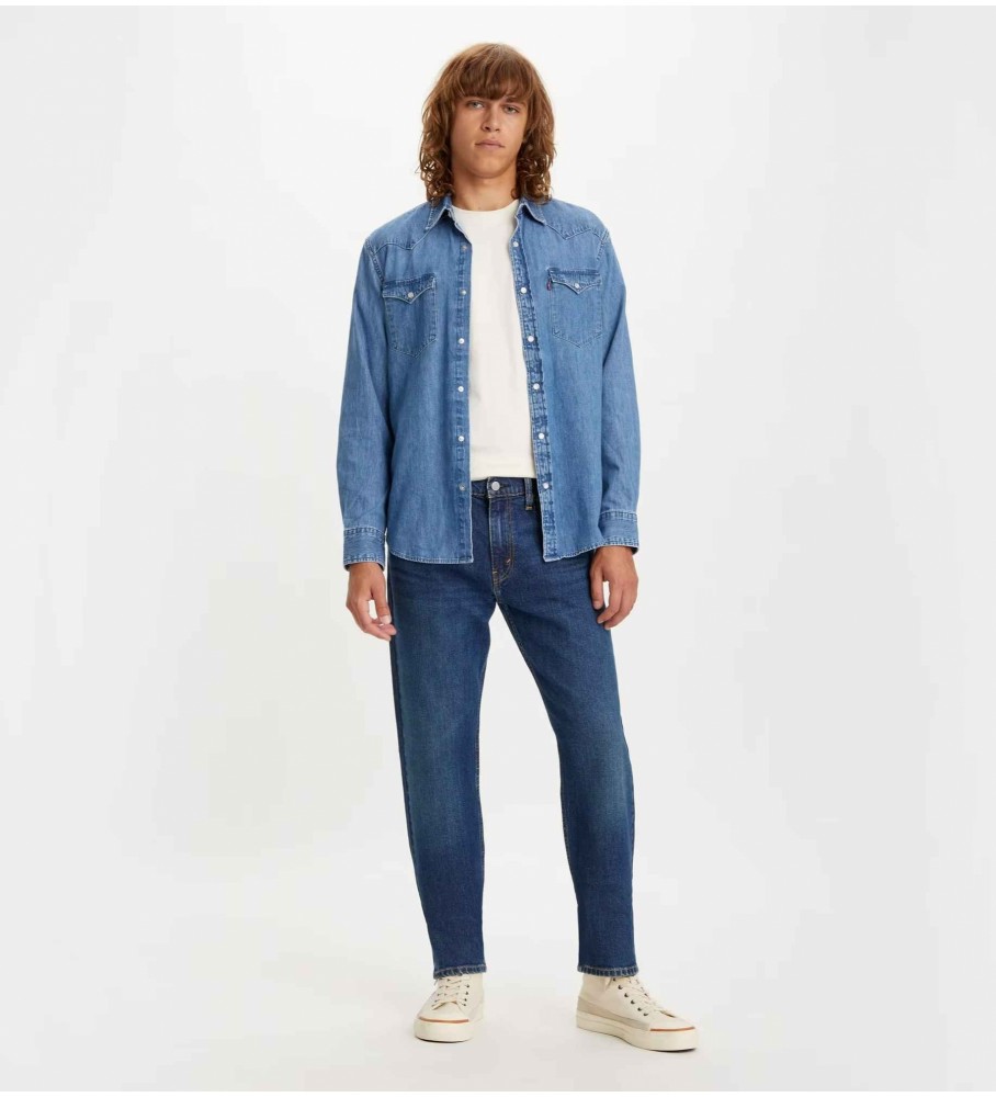 Calça jeans Levi's Tapered Cut 502 azul