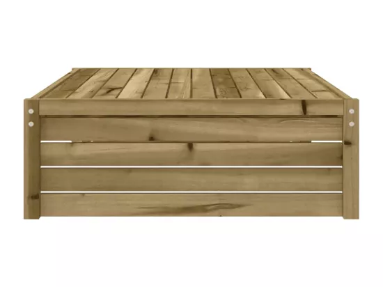 Repose-pied de jardin 120x80 cm bois de pin imprégné