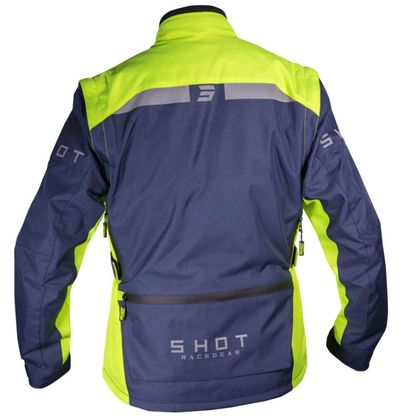 Veste enduro Shot RACETECH - NAVY NEON YELLOW 2022 - Bleu / Jaune