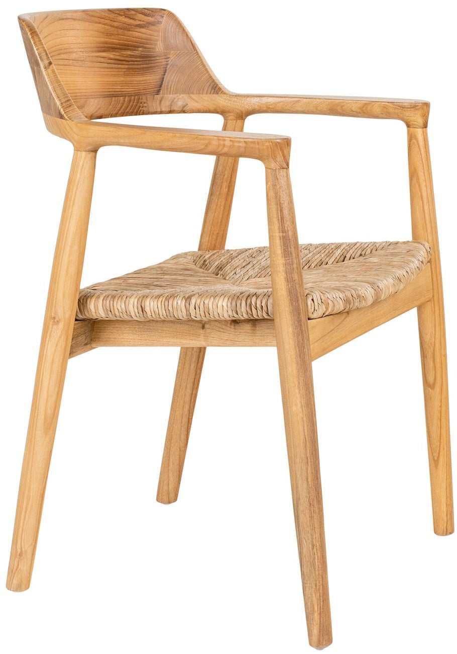 House Nordic Getafe Armstoel Sungkai Hout set van 2