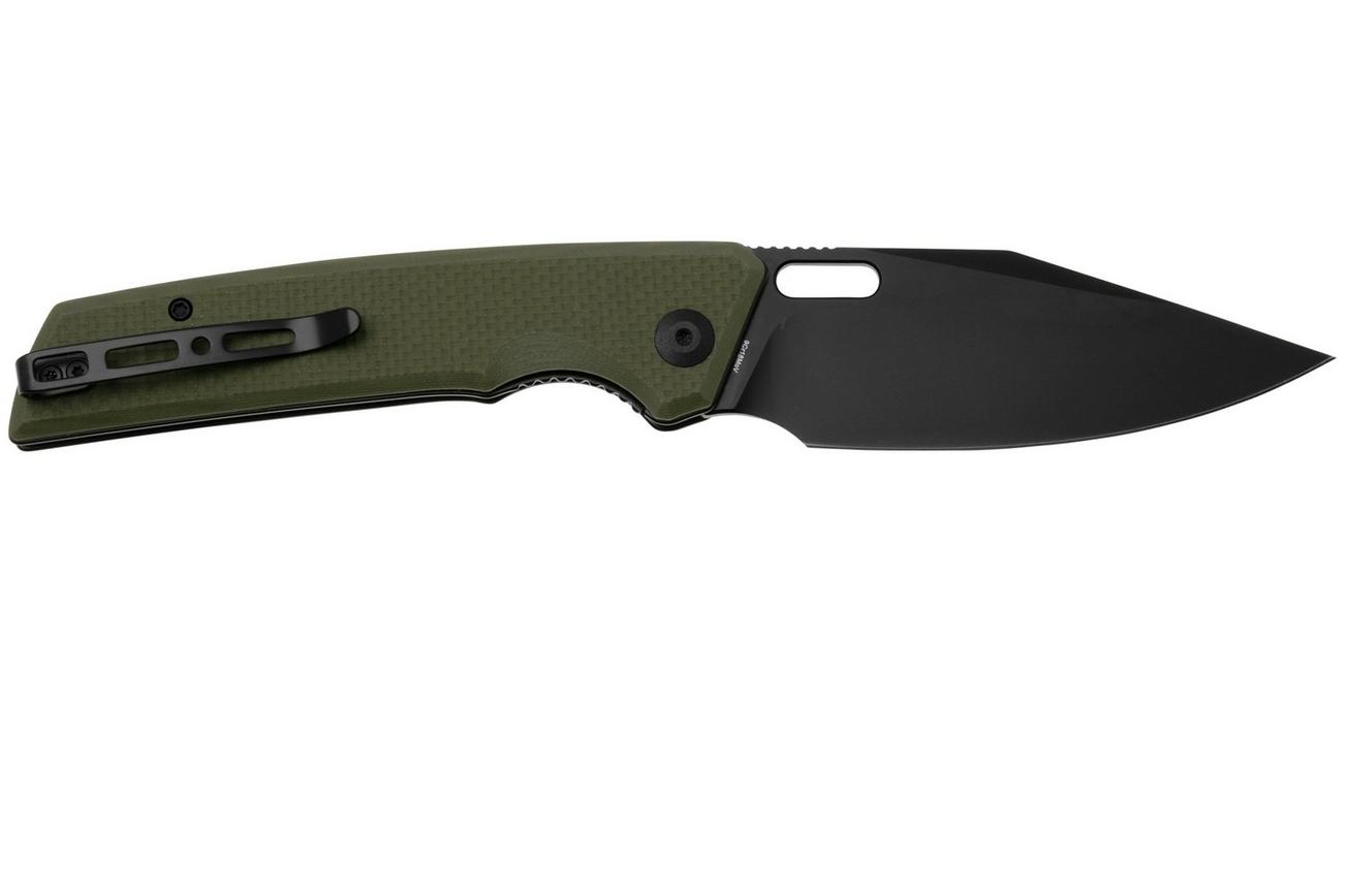 Sencut GlideStrike S23018-3 OD Green G10, zakmes