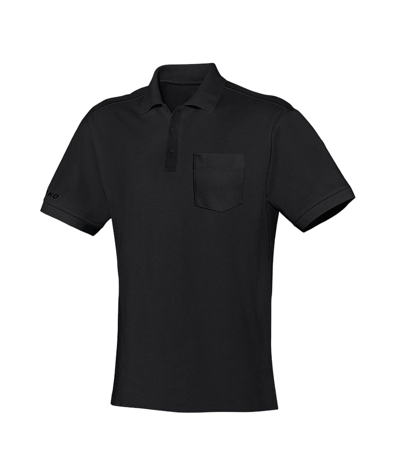 JAKO Team Polo mit Brusttasche Schwarz F08