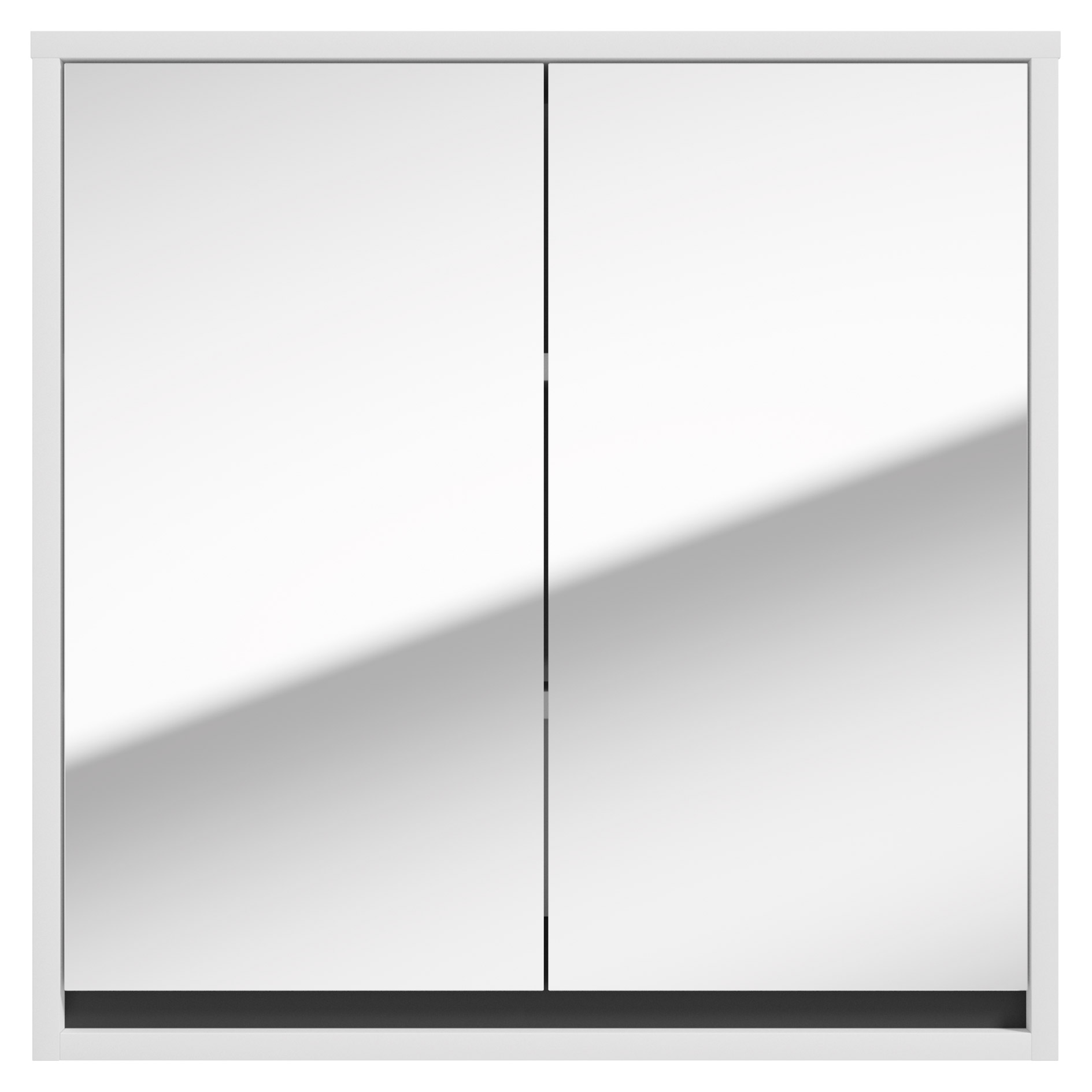 Spiegelschrank - weiß - wechselbare Blende - 60 cm