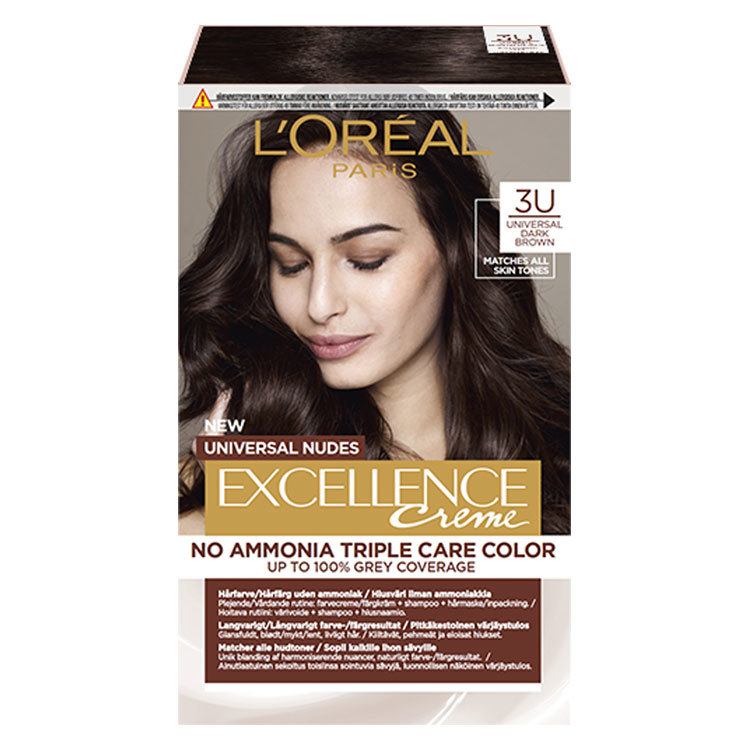 L'Oréal Paris Excellence Universal Nudes 3U Universal Dark Brown 192ml