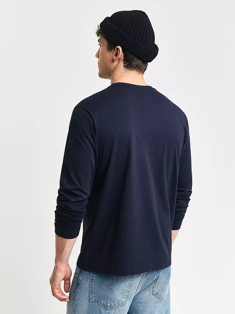 GANT Langarmshirt dunkelblau