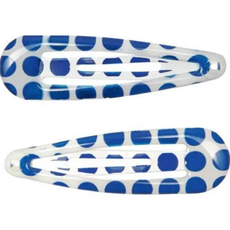 Die Spiegelburg Haarclip blau Streifen + Punkte beautiful Stars, sort.: 1 Stück, 2-fach