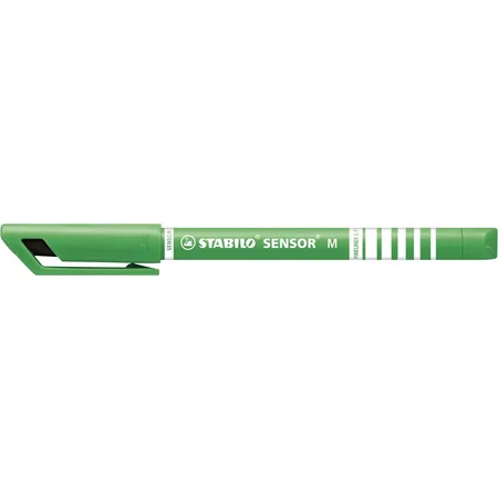 Fineliner mit gefederter Spitze - STABILO SENSOR M - medium - 4er Pack - schwarz, blau, rot, grün