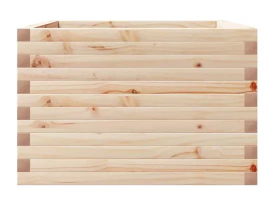 Jardinière bac lit surélevé bois marron 70 x 70 x 45.5 cm 02_0037814