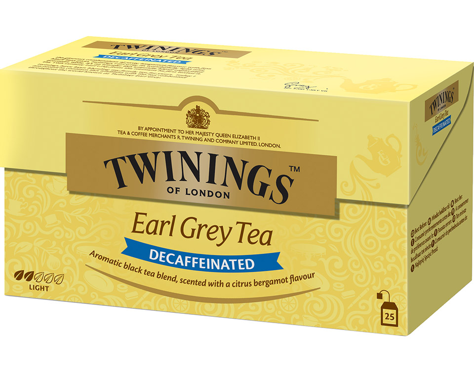 CHÁS TWININGS EARL GREY DESCAFEINADO TEA 50G