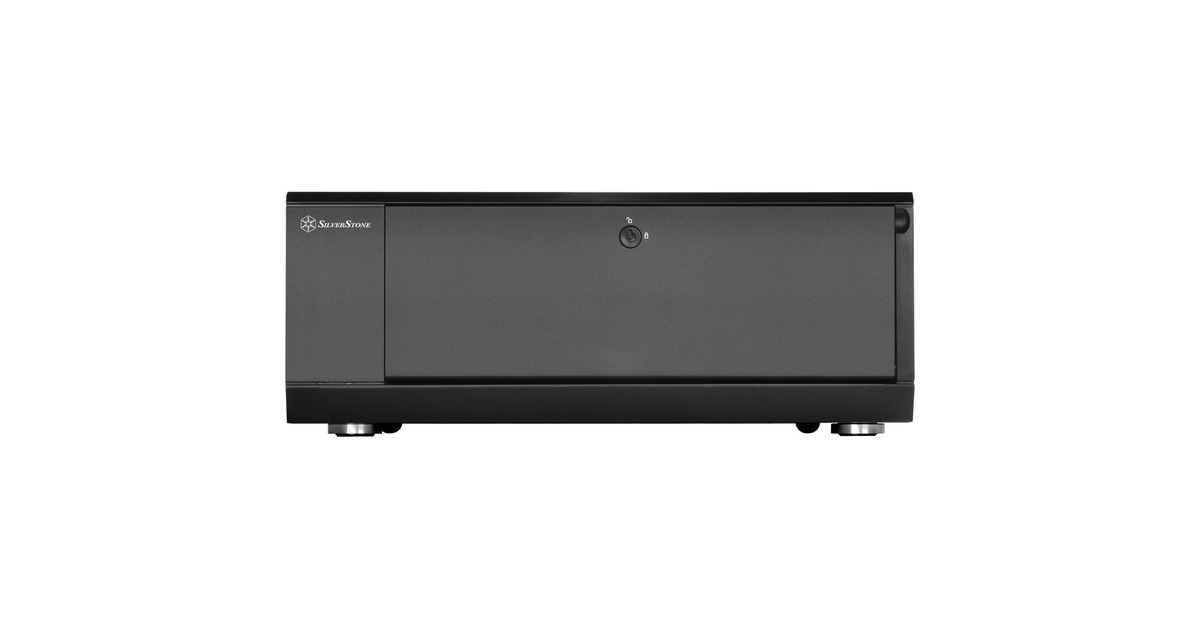 SilverStoneSST-GD10B HTPC behuizing  (Zwart | 2x USB-A)
