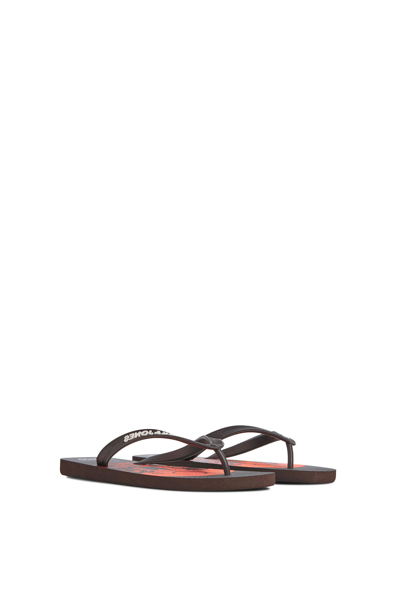 Chinelo estampado - marrom médio