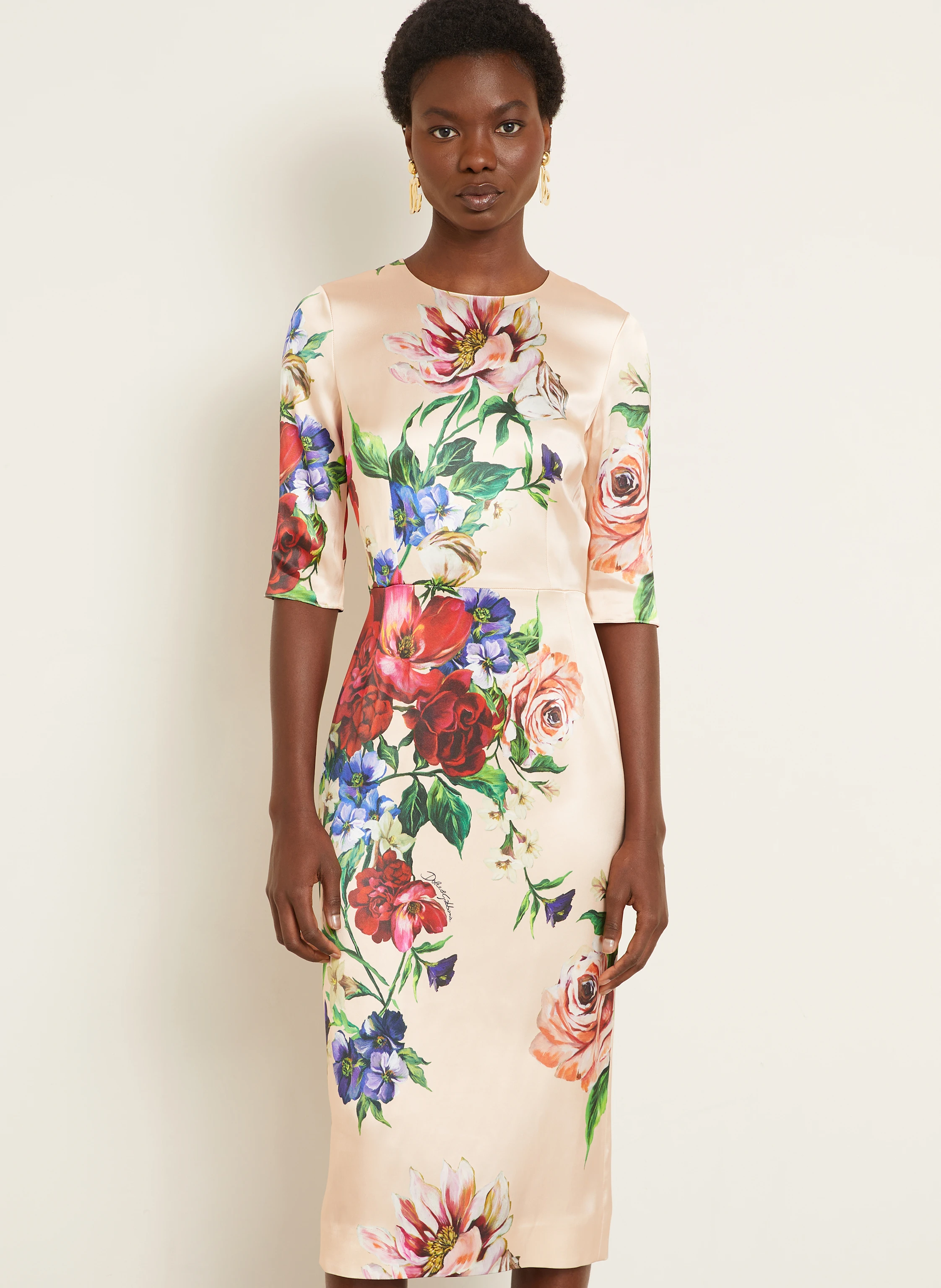 DOLCE & GABBANA Etuikleid mit 3/4-Arm