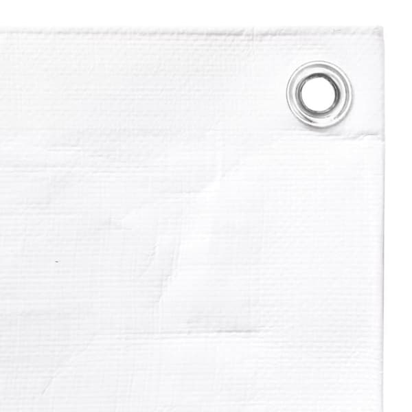 vidaXL Presenning 260 g/m² 8x8 m hvit HDPE