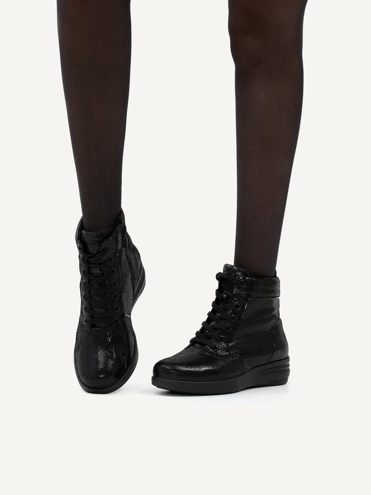 Stiefelette - schwarz