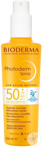 Bioderma Photoderm Spray Solaire IP50+ Peaux Sensibles 200ml